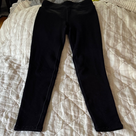 girls, black fleece lined leggings, size 8-10 - Picture 1 of 9